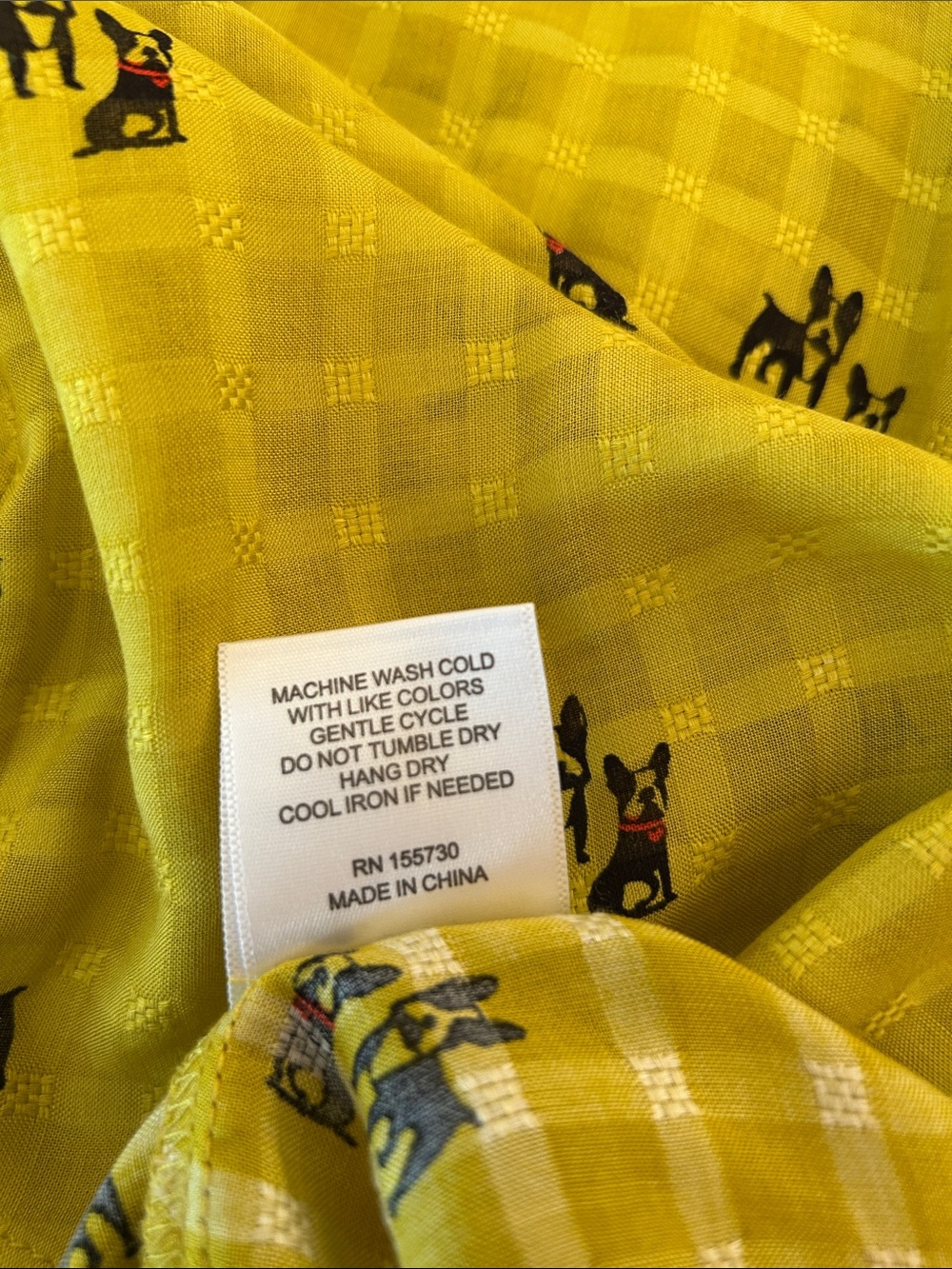 Jane and Delancey Chartreuse Lime Green Button-Front Short Sleeve Top - Picture 6 of 6